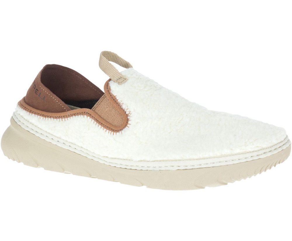 Merrell Slip Ons White - Hut Moc Cocoa - Womens 40IPFDLKA